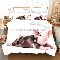 pig bedding set animal duvet cover sets comforter bed linen twin queen king single size