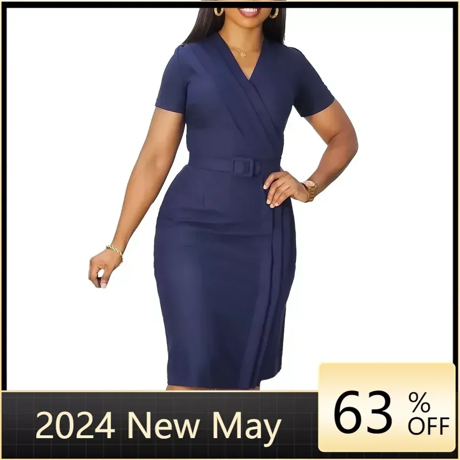 2024 модные африканские платья для женщин летнее африканское облегающее платье из