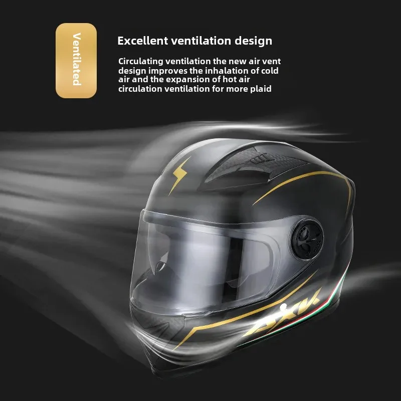 Зимний теплый мужской электрический мотоциклетный шлем анфас защитный (домашний