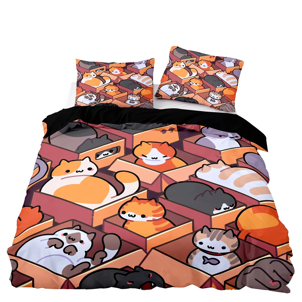 Пододеяльник с мультяшными розовыми кроликами постельное белье премиум-класса