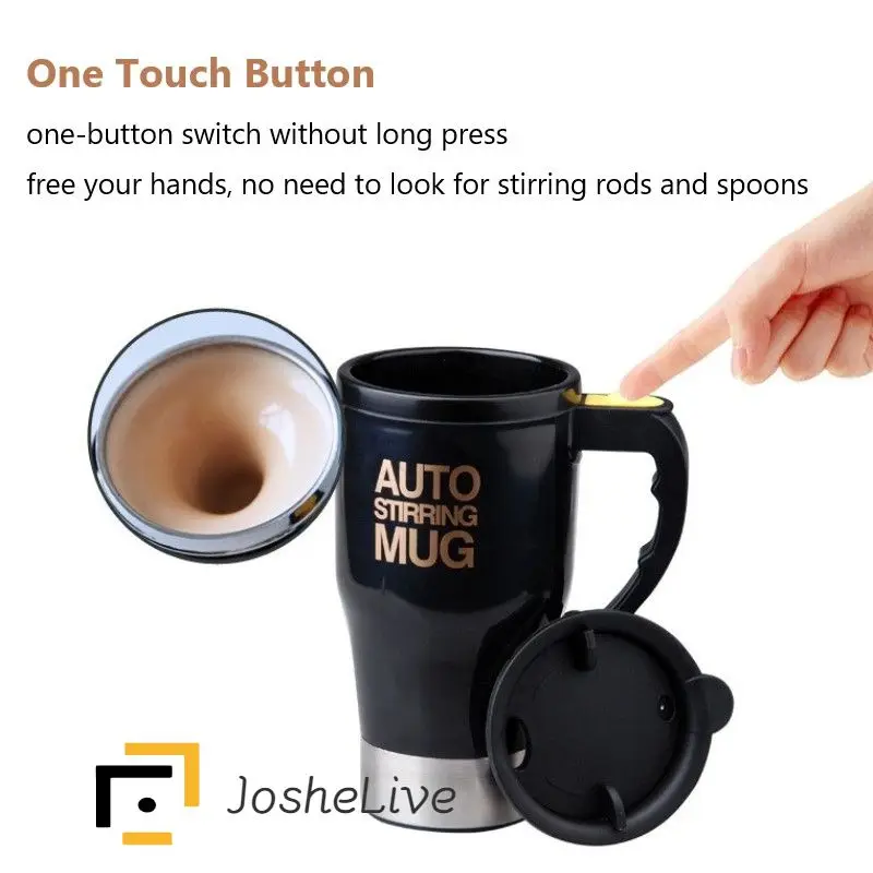 

Smart Stirring Mug Thermal Mug Coffee Soy Milk Automatic Stirring Mug Office Student Portable Mug Drinking Mug (Without Battery)