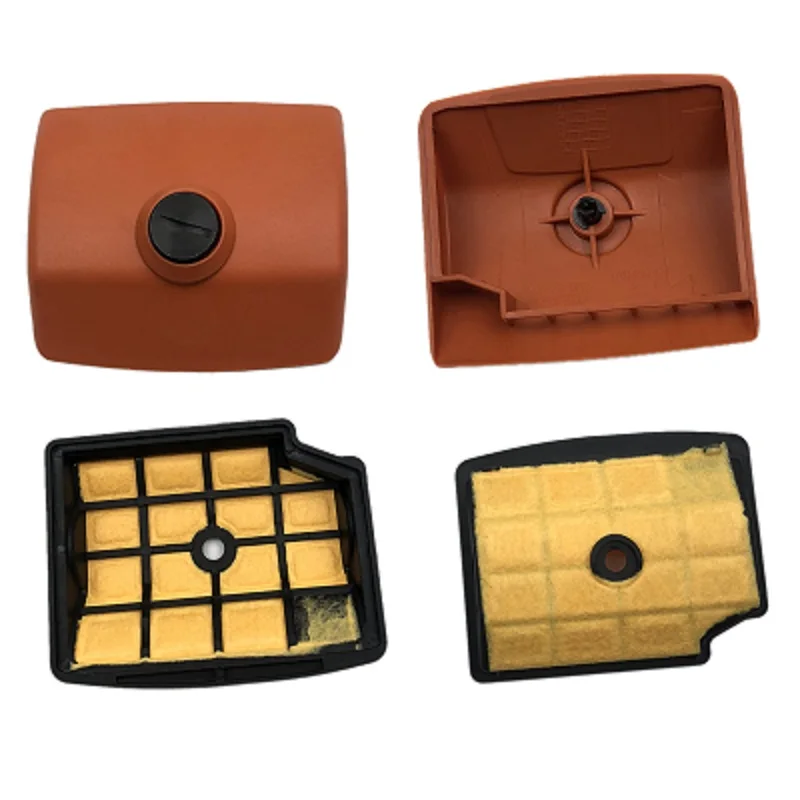 4Pcs/set Chain Saw Air Filter + Air Filter Cover for Ms200T 020T Chainsaw for Stihl 1129 140 1902 1129 120 1602 1129 120 1607