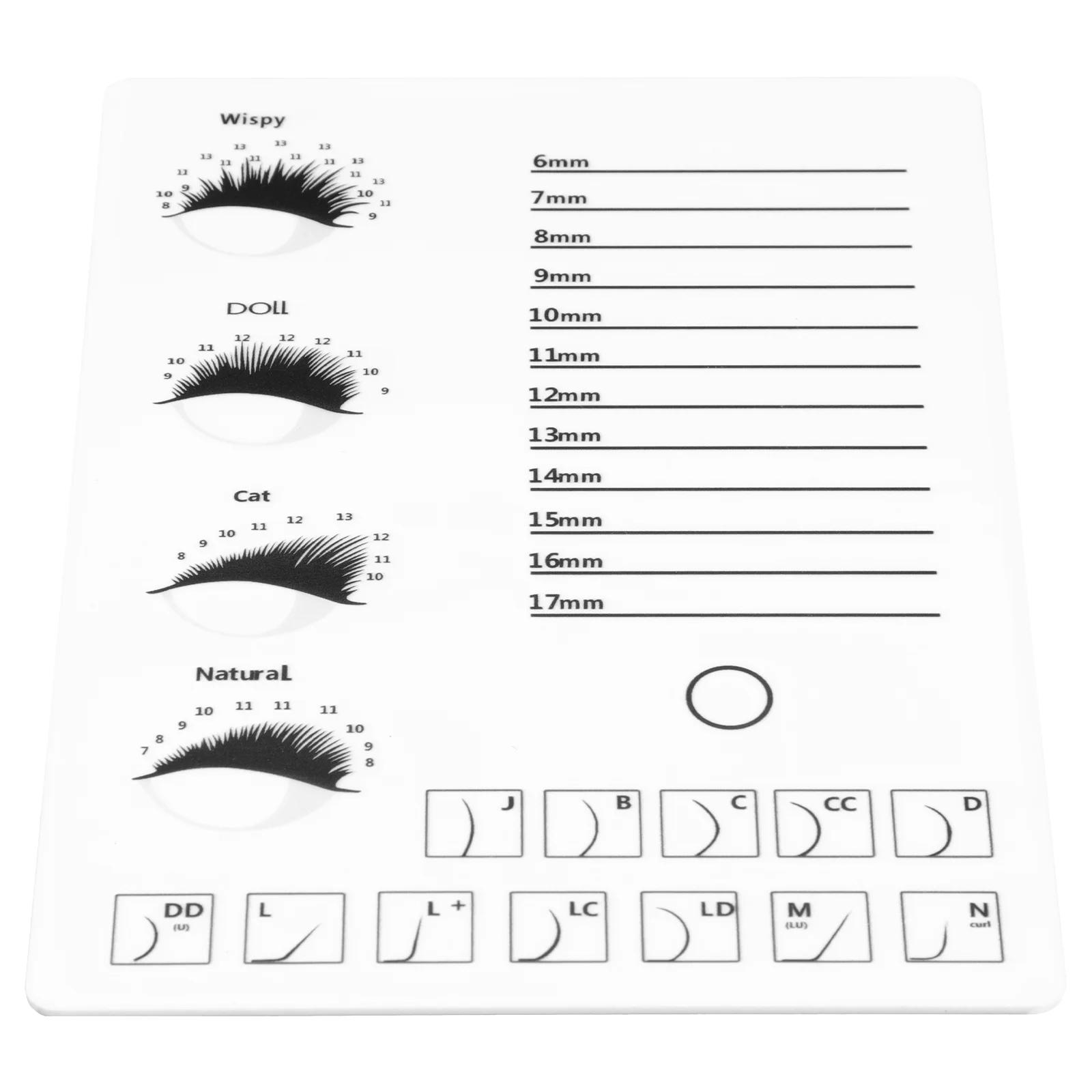 

Eyelash Display Board Extension Tool Grafting Supply Fake Eyelashes False Eyelashses Organizer Acrylic