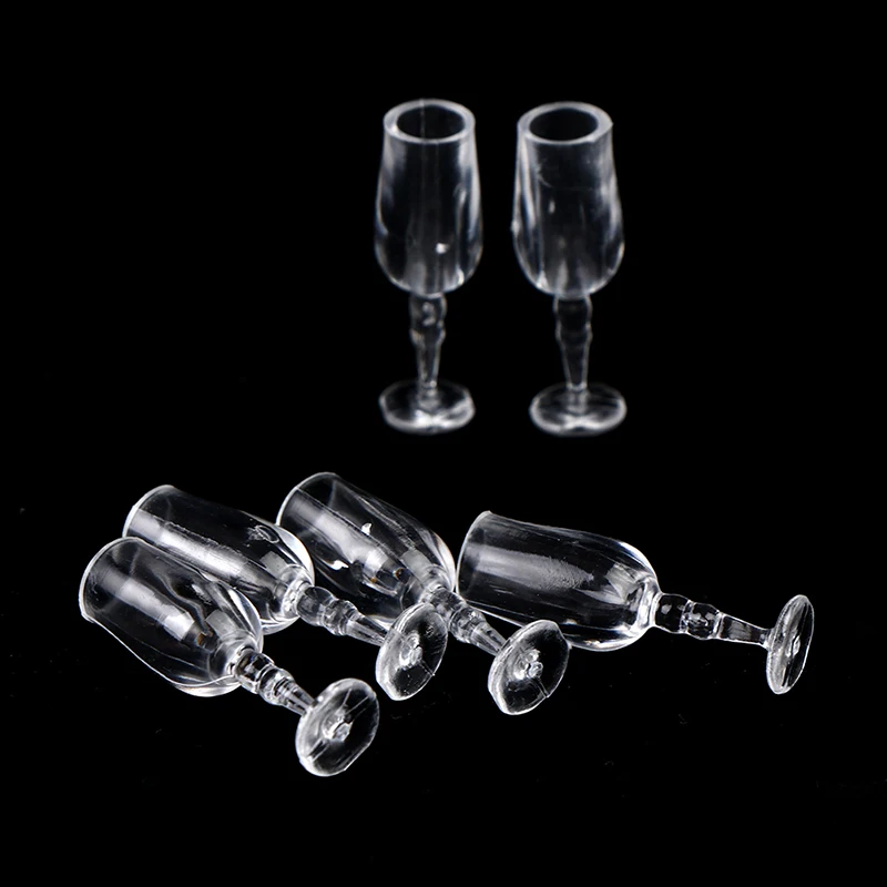 Набор из 6 бокалов для кукол сока красного вина кукольного домика кухни