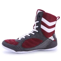 new professional unisex wrestling shoes for men training shoes rubber outsole lace up boots sneakers professional boxing shoes