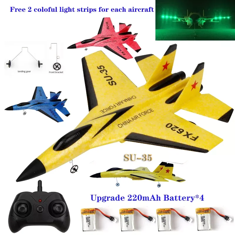 

Plane SU-35 RC Remote Glider Wingspan Radio Control Drones Airplanes RTF UAV Xmas Children Gift Assembled Flying Model Toys