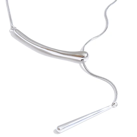 Yhpup цепочка из нержавеющей стали с подвеской в виде капли воды