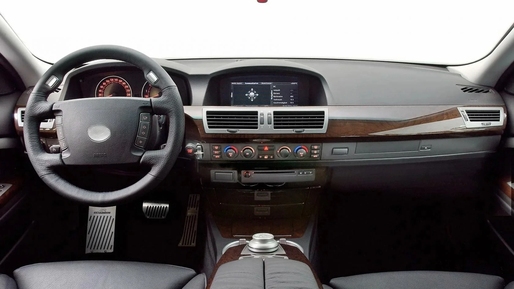 12 3 дюйма Android 13 беспроводной CarPlay для BMW 7 серии E65 E66 2003-2009 навигационное