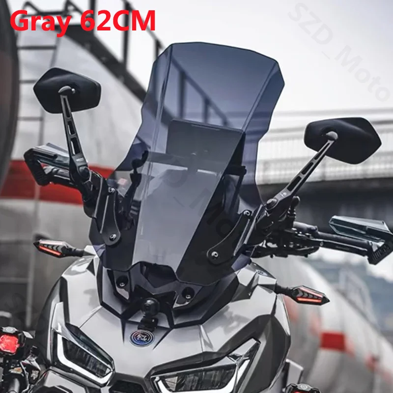 Фото Лобовое стекло для SYM Husky ADX 125 ADX125 2023 2024, аксессуары для мотоциклов, ветровые стекла, ветровые дефлекторы, козырек серого цвета №5