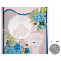 2022 new arrival child sleeping circle frame metal cutting dies scrapbooking paper card embossing handmade decoration crafts