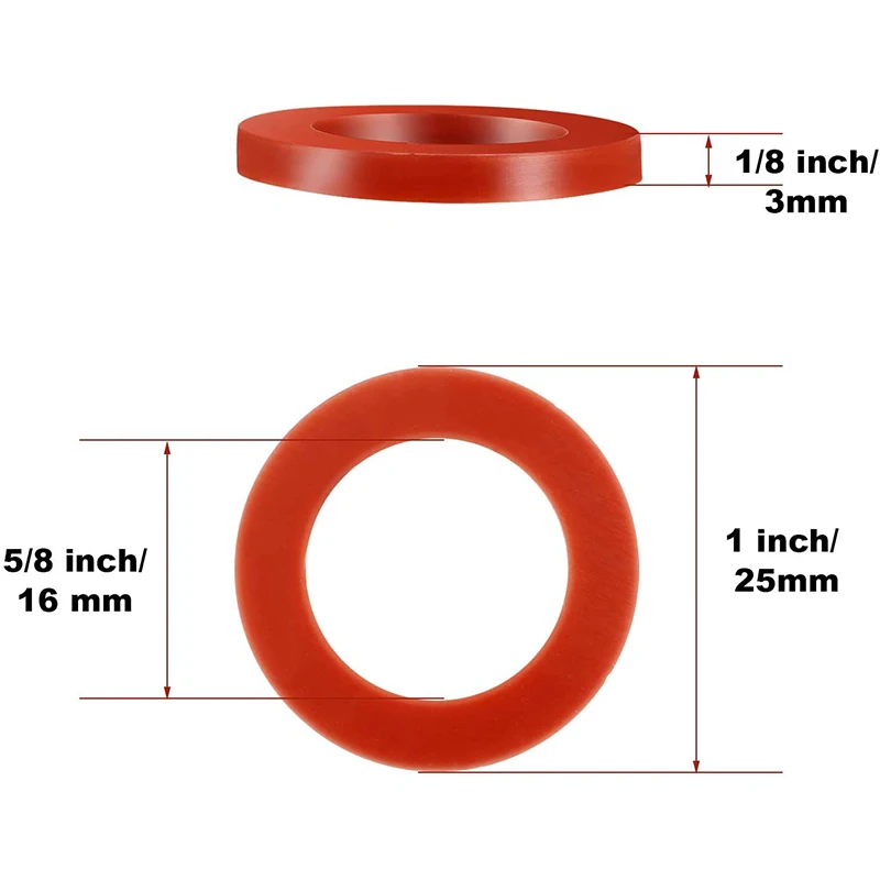 100 шт. шайбы для садовых шлангов силиконовые резиновые уплотнительные кольца