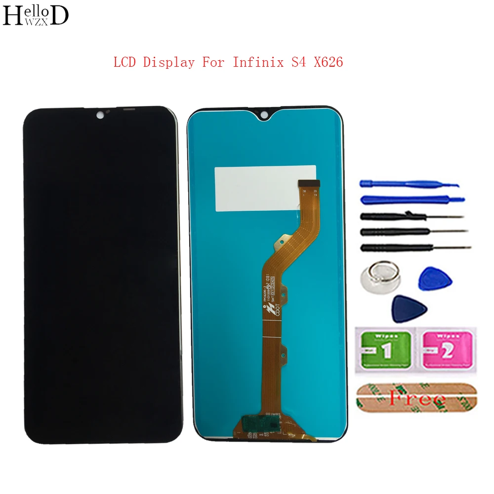 

100% Tested LCD Display For Infinix S4 X626 X626B X610B X626B LCD Display Touch Screen Digitizer Assembly Replacement Part