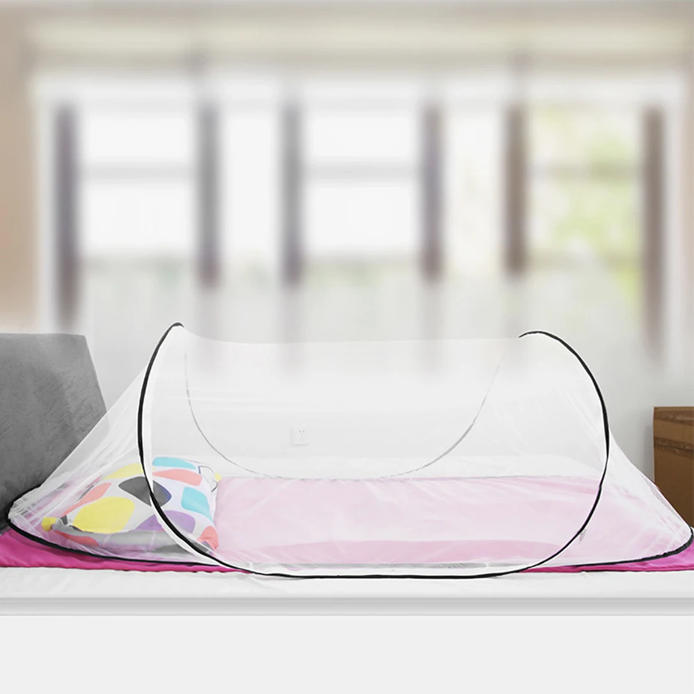 Дорожная москитная сетка с застежкой-молнией уличная для кемпинга портативная