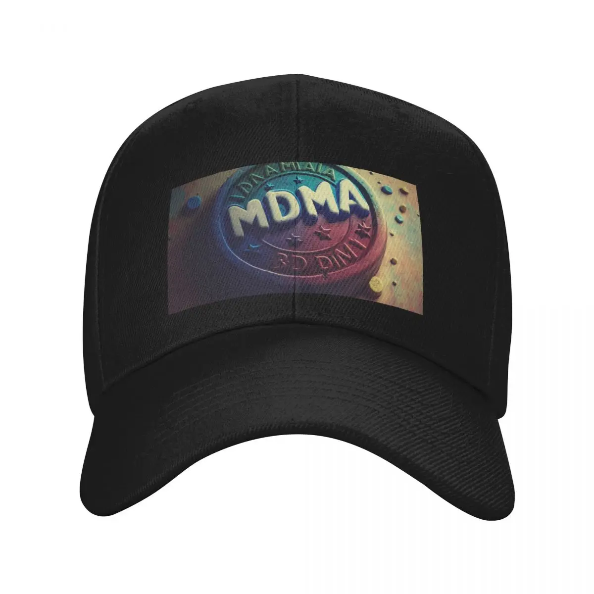 Цифровая художественная бейсболка MDMA кепка на заказ детская шапка НОВАЯ