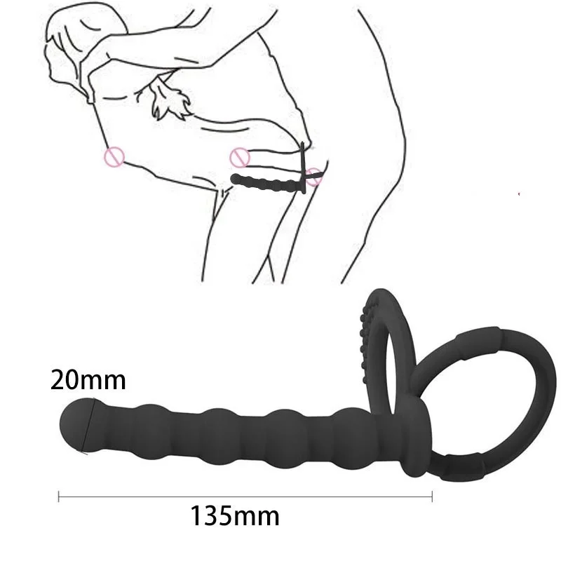 

Masturbation Anal Dildo Butt Plug Sex Toys for Adults Men Women Gay Silicone Anal Beads Vaginal G-Spot Stimulator Backyard Beads