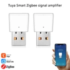 Мини-усилитель сигнала Tuya ZigBee, повторитель диапазона сигнала для умного дома, работает со шлюзом ZigBee, управление через приложение