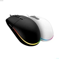usbwired mouse rgb backlit optical computer mouse 1600dpi office and home wired mice for windows pc laptop desktop free shipping
