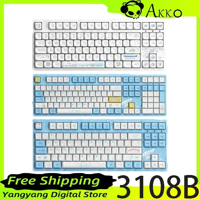 AKKO 3108B аниме подлинная совместная механическая клавиатура проводная одномодовая