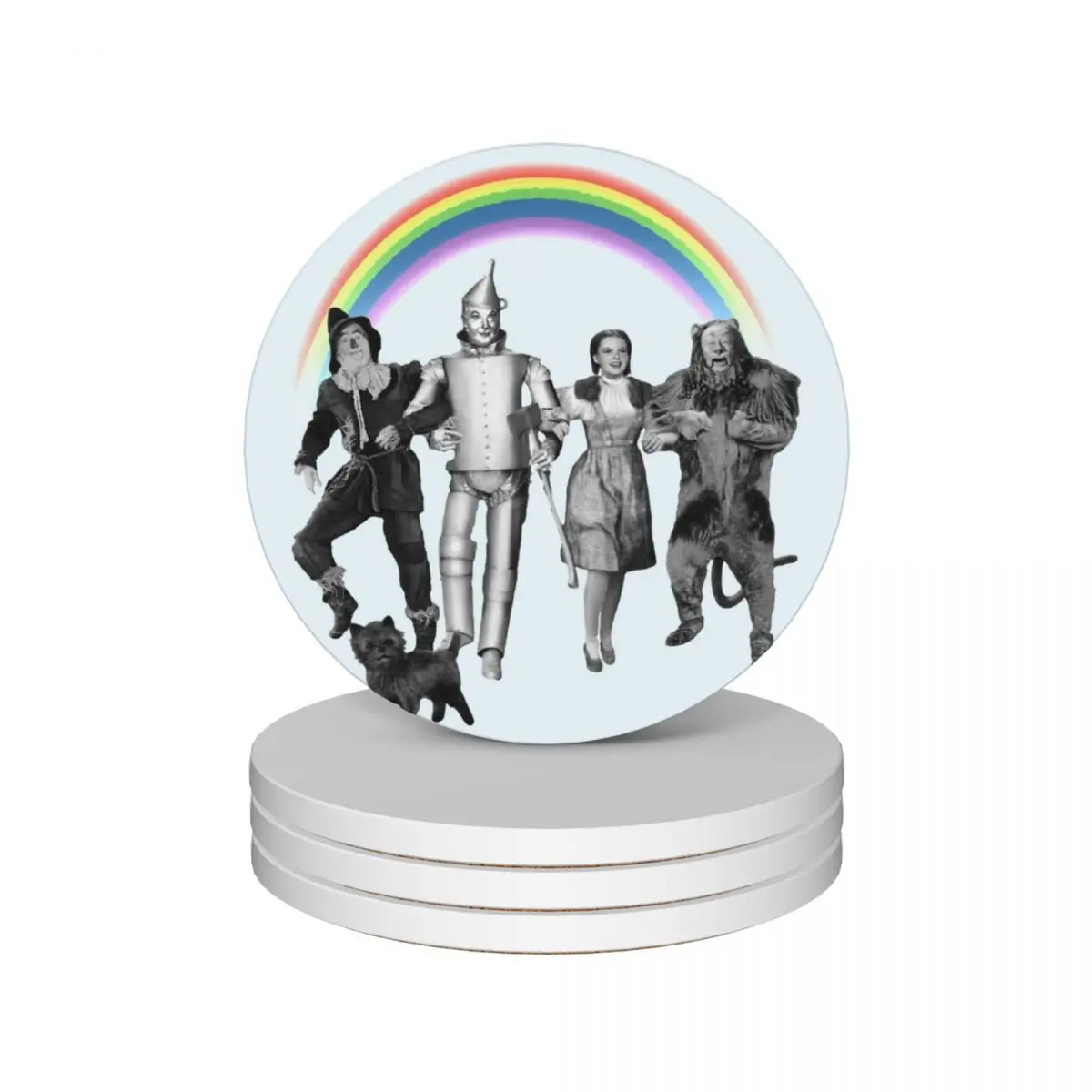 Радужный винтажный постер фантазия Dorothy Gale керамические подставки (набор из 4)