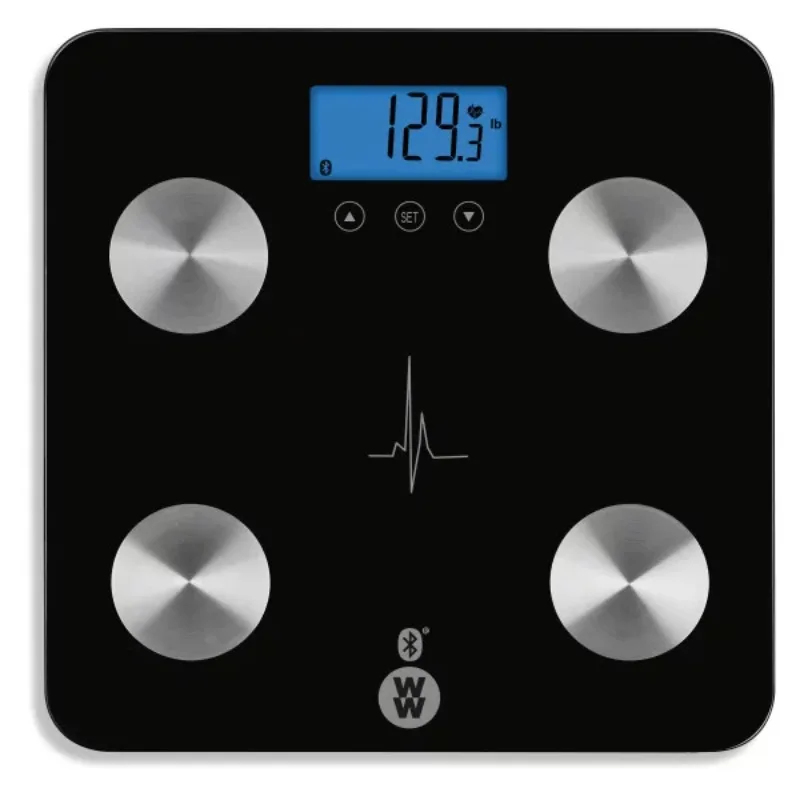 

Ватеры с био-импедансом, анализатор частоты сердечных сокращений с синей подсветкой, ЖК-дисплей, весы для тела с Bluetooth