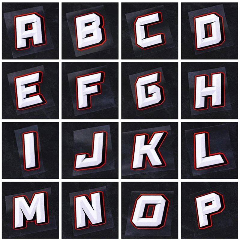 

Английские 26 букв, наклейки, декоративные наклейки для автомобиля и мотоцикла от A до Z, виниловые наклейки «сделай сам», Светоотражающие Водонепроницаемые автомобильные аксессуары