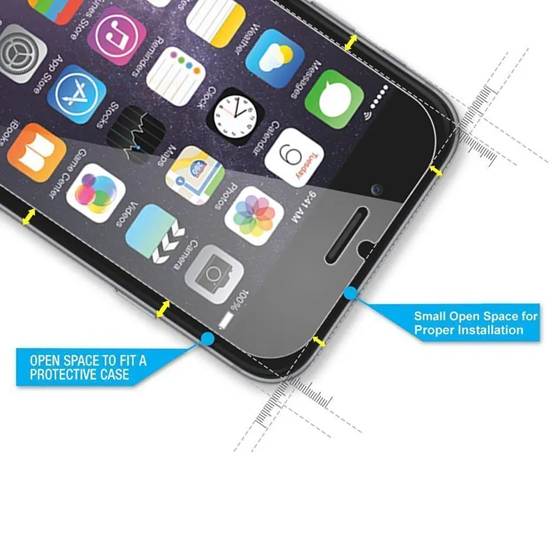 5PCS/Lot  Protective Tempered Glass for Iphone 14 Plus 13 11 12 Pro XS Max XR Glass for Iphone X 7 8 Plus Screen Protector Glass