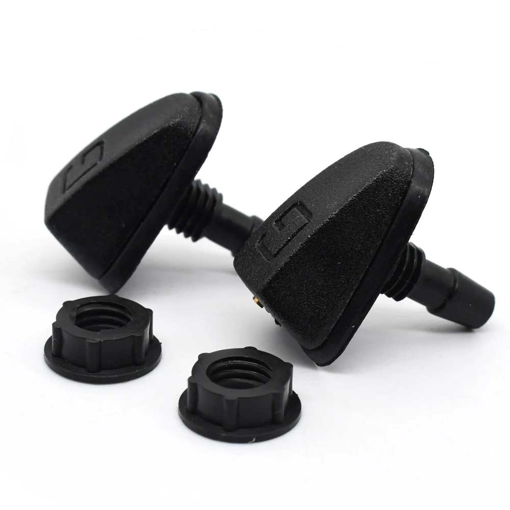 

2pcs Car Front Windshield Wiper Nozzle Jet Sprayer Kits Sprinkler Water Fan Spout Cover Washer Outlet Adjustment Universal