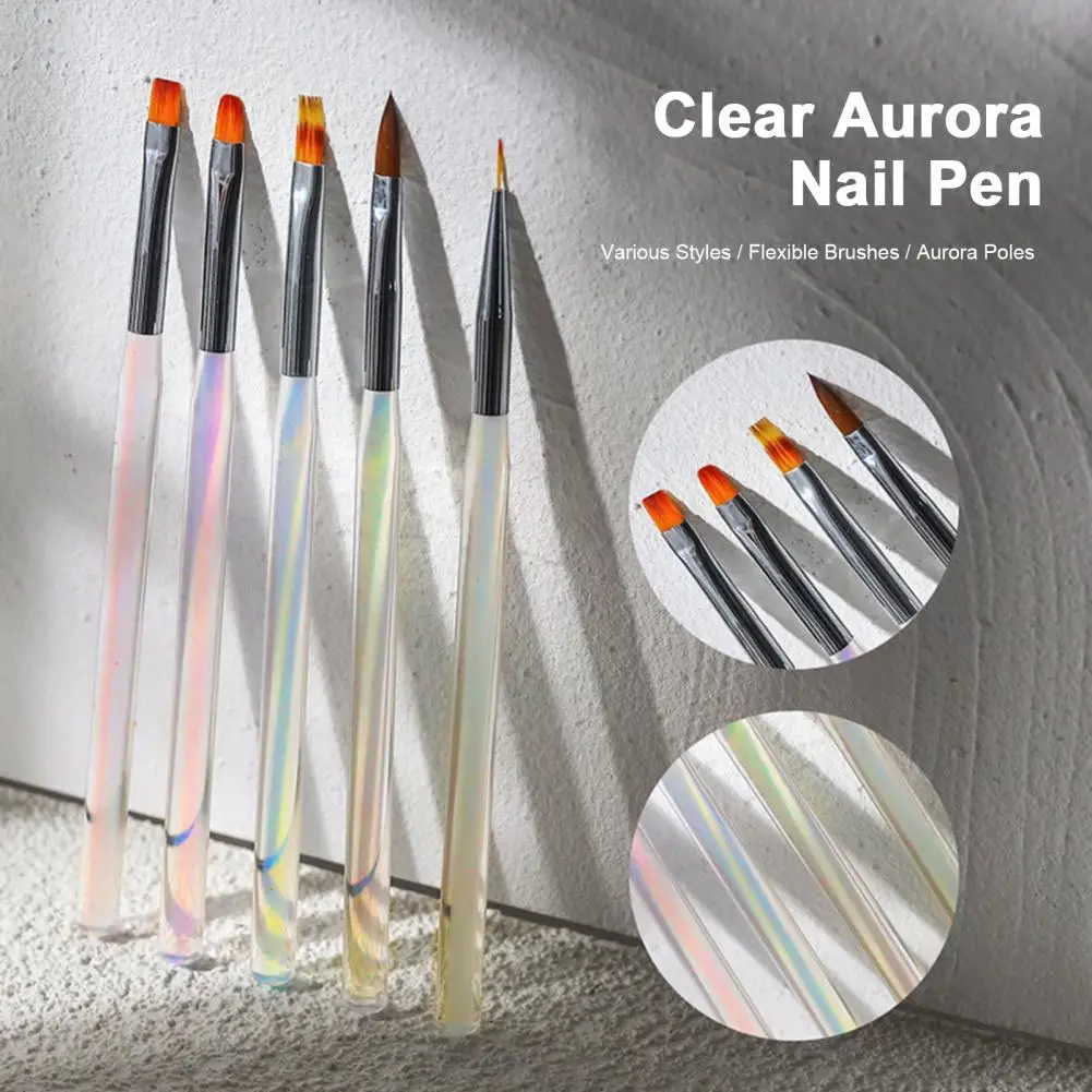 Ручка для ногтей изящная красивая широкая дизайна лайнер красоты инструменты