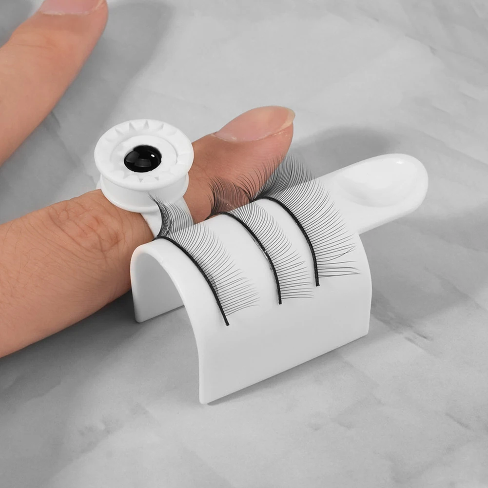 

Eyelash Extension Glue Fan Cup Rings Holder U-Band Eyelash Splitter Grafting Lash Pallet Adhesive Stand Makeup Tool