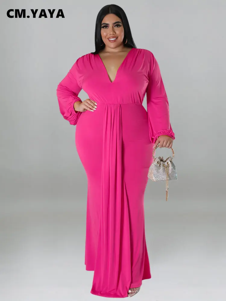 

Женское винтажное платье-миди с длинным рукавом, V-образным вырезом и рюшами