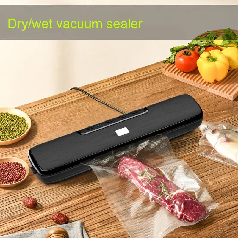 Double Motor Automatic Vacumm Food Sealer Packaging Machine Sous Vide Bags Rolls Vacuum Sealer Food Saver with Full Start Kits
