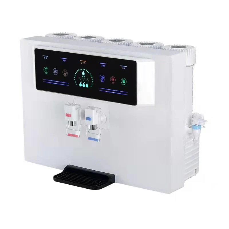 

2021 new OEM factory hot selling LCD display voice broadcast UV alkaline water cold and hot water RO water purifier wholesale