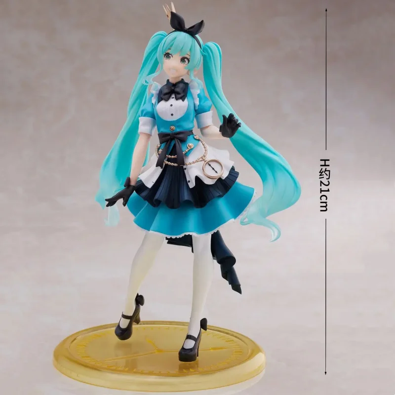 

New 21cm Taito Hatsune Miku Artist Series Alice Original Anime Figur Action Figures Collection Model Toys Gift For Children