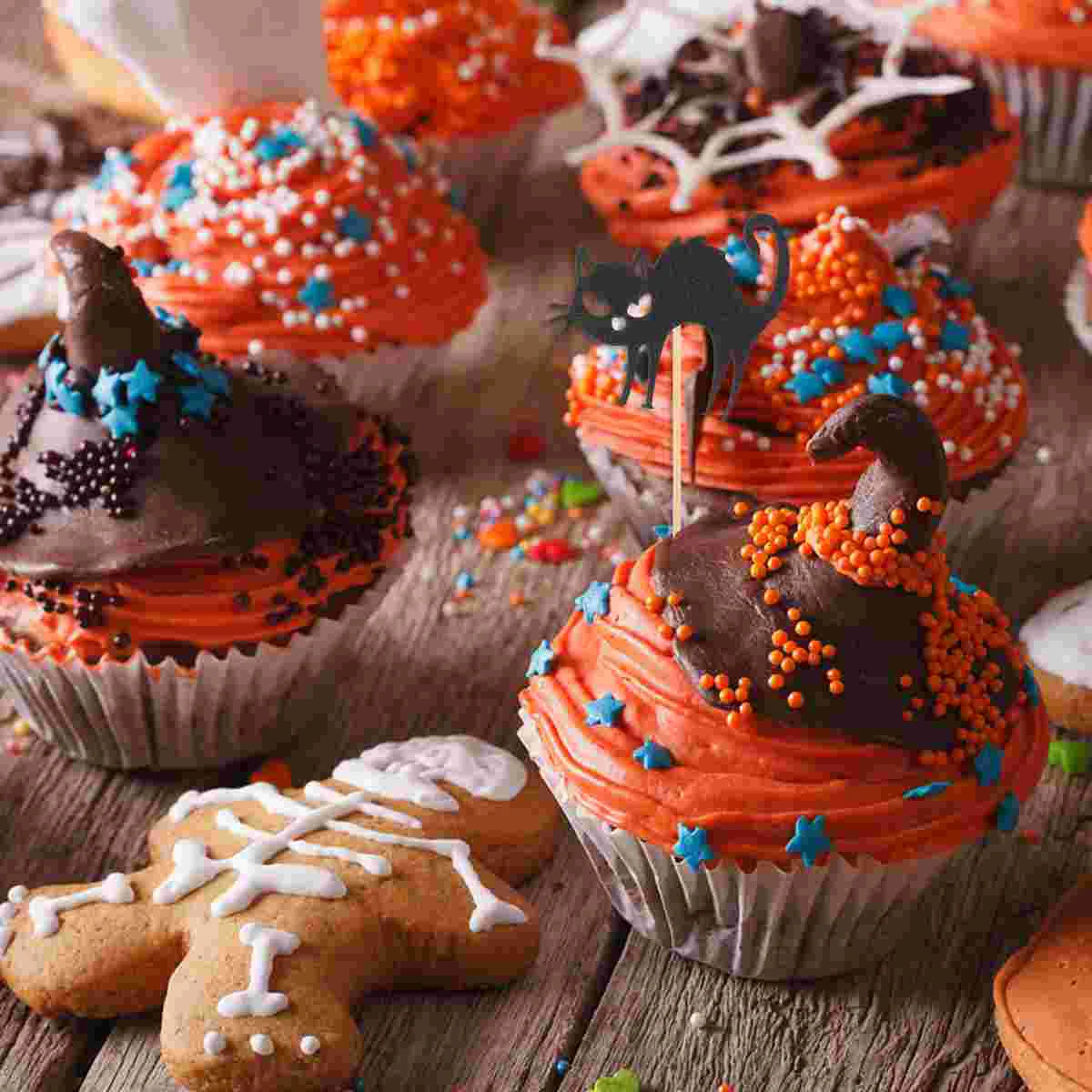 

8PCs Decor Dessert Picks Party Decoration Creepy Decor Wedding Topper