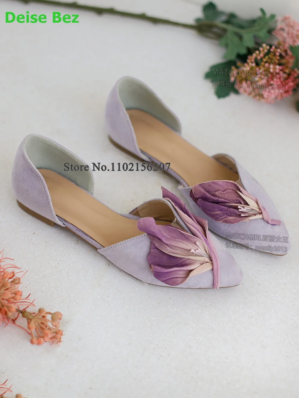 Flat With Flower Design Pumps For Female Women 2023 New Slip-on Fashion Elegant Hot Sales Dress Romantic Summer Casual Shoes