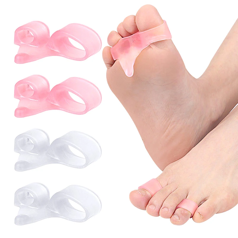 

1pair Toe Separator Hallux Orthosis Valgus Corrector Orthopedic Insole Foot Care