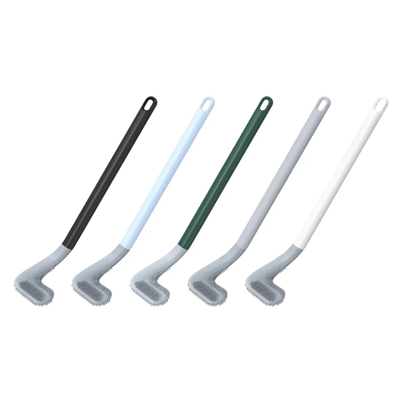 

Wall Mounted Cleaning Brush Bendable Brush for Head Golf Toilet Brush and Holder