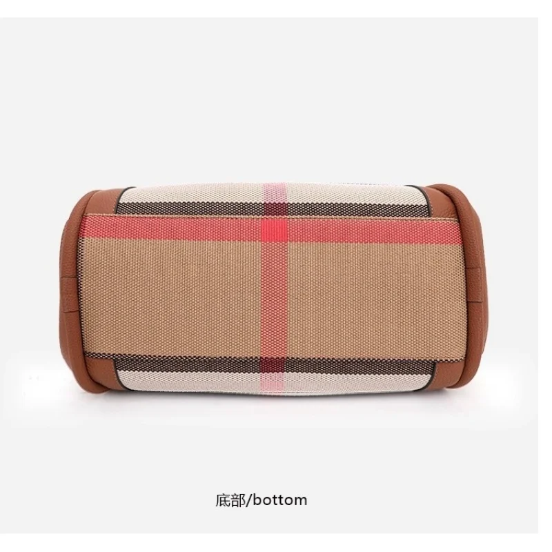 ZOCI 2024 новая клетчатая женская сумка в стиле ретро модная и продвинутая холщовая