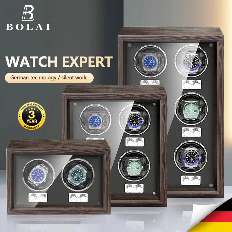 Брендовый роскошный деревянный футляр для наручных часов BOLAI высококачественный