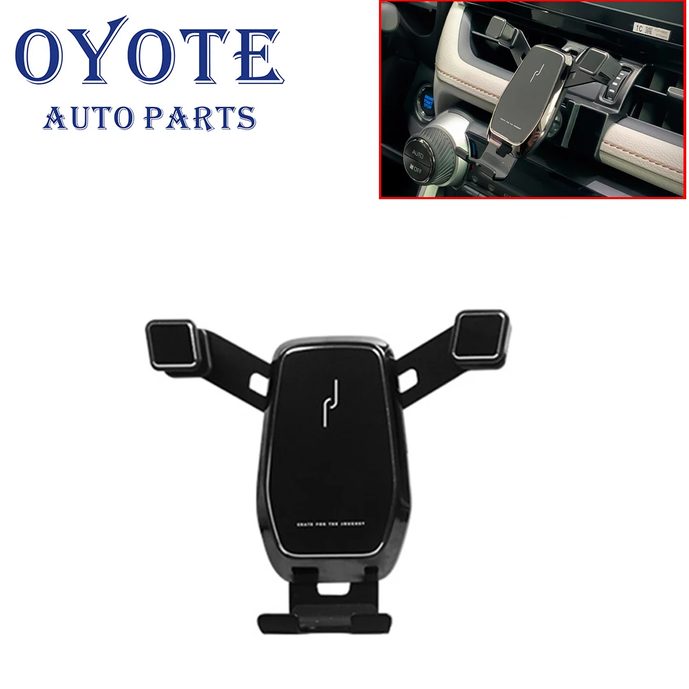 

OYOTE Black Gravity Car Phone Holder Dedicated Air Vent Mount Clip Clamp Fit for Toyota RAV4 2019 2020 Car Accessories