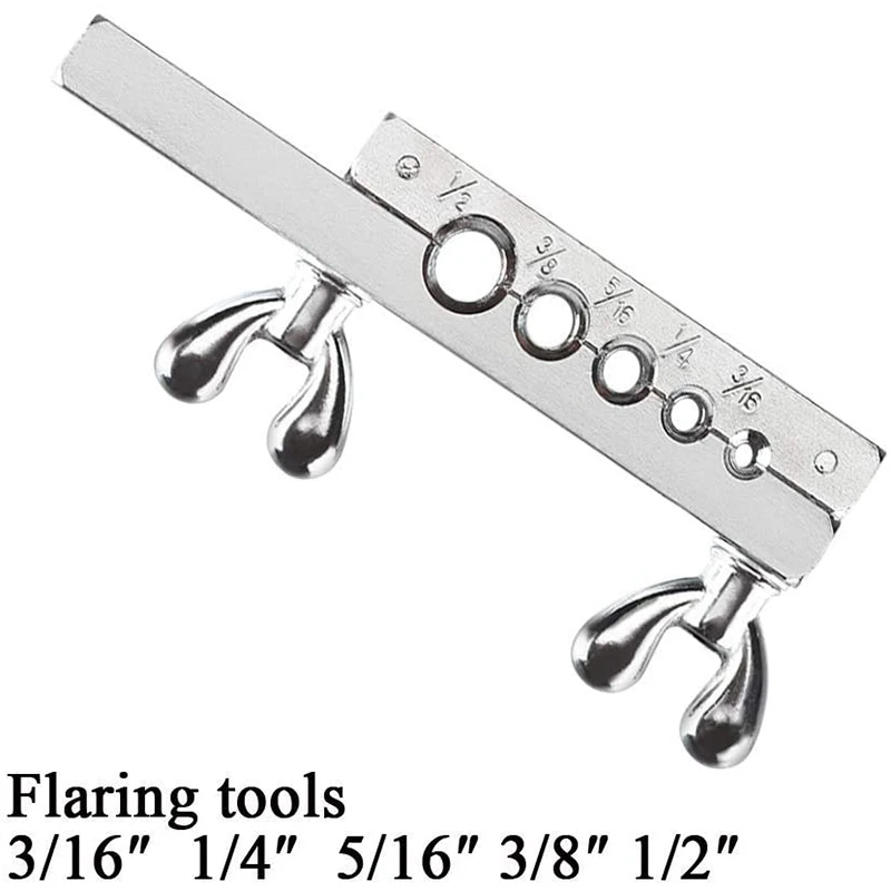 

7Pcs Air Conditioner Copper Pipe Flare Expanding Tool Set Aluminum Mild Steel Brake Pipe And Copper Pipe Tool