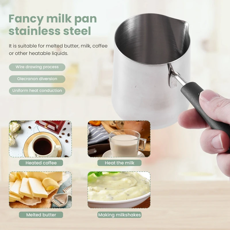 Подогреватель молока и масла турецкий кофейник плавильный котел из нержавеющей