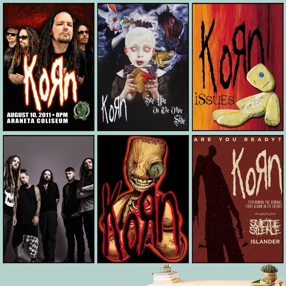 K-korn-рок-группы музыкальный плакат DIY Винтажный Фильм настенная живопись обучение