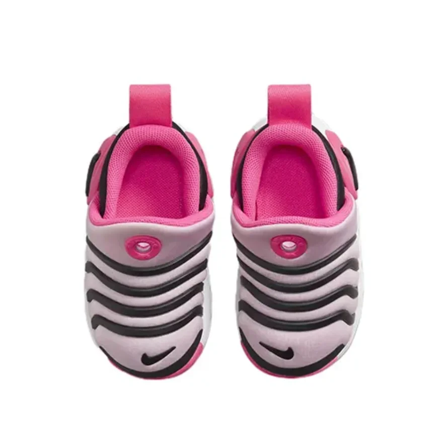 Низкие повседневные туфли Nike Dynamo Go Baby для малышей черные розовые гусеницы