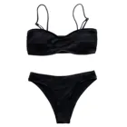 Соблазнительный Модный Женский Купальник, новинка 2022, однотонный комплект бикини с эффектом рубашки, Раздельный Купальник из двух предметов, Женский Купальник