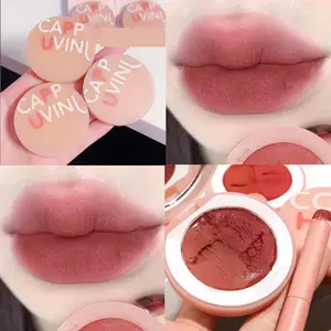 2 Colors Lip Mud Lip Gloss Velvet Matte Lipstick Lip Tint Mud Moisturizing Soft Mist Lip Glaze Lips Makeup Cannd Lip Clay