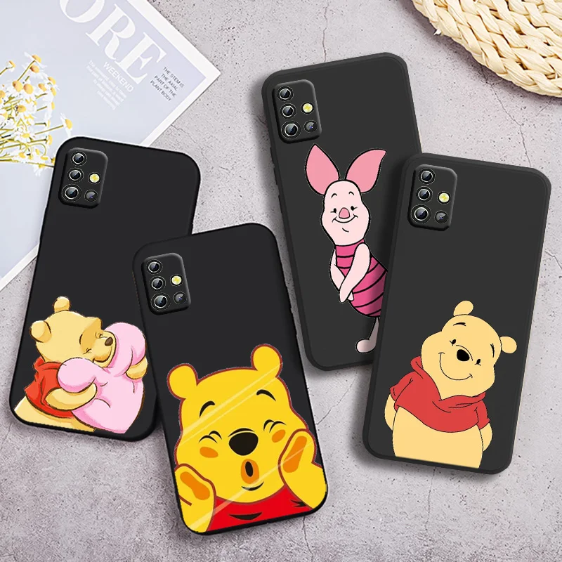 

Disney Winnie The Pooh and Friends Phone Case For Samsung Galaxy A90 A80 A70 S A60 A50S A30 S A40 S A2 A20E A20 S A10S A10 Black