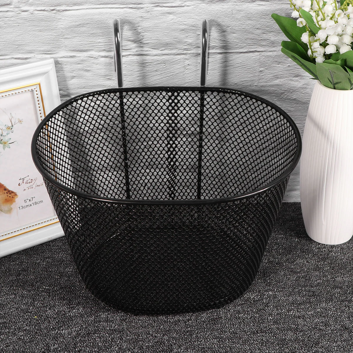 

Basket Detachable Bike Basket Lift- Off Mesh Cycle Basket with Handles for Kids Boys Woman Outdoor