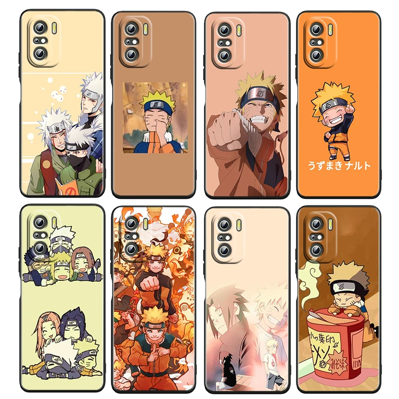 

Anime NARUTO Hot Boy For Xiaomi Redmi K50 K40 Gaming K30 K30S K20 Pro 5G 10X TPU Silicone Soft Black Phone Case Cover Coque Capa