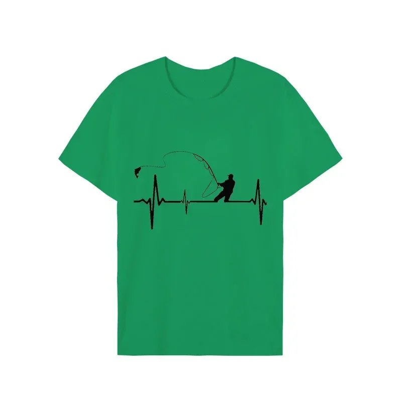 Мужские футболки для ловли нахлыстом футболка с рисунком сердцебиения и пульса